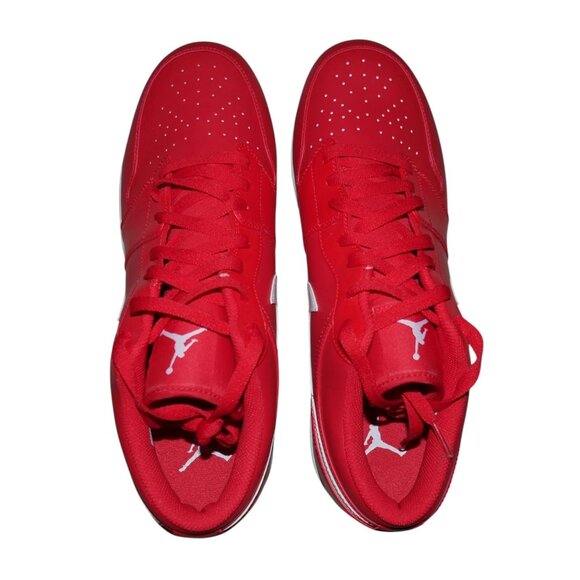 Nike Air Jordan 1 Retro Low Baseball Cleats Mens size 15  Varsity Red White New! main image 4